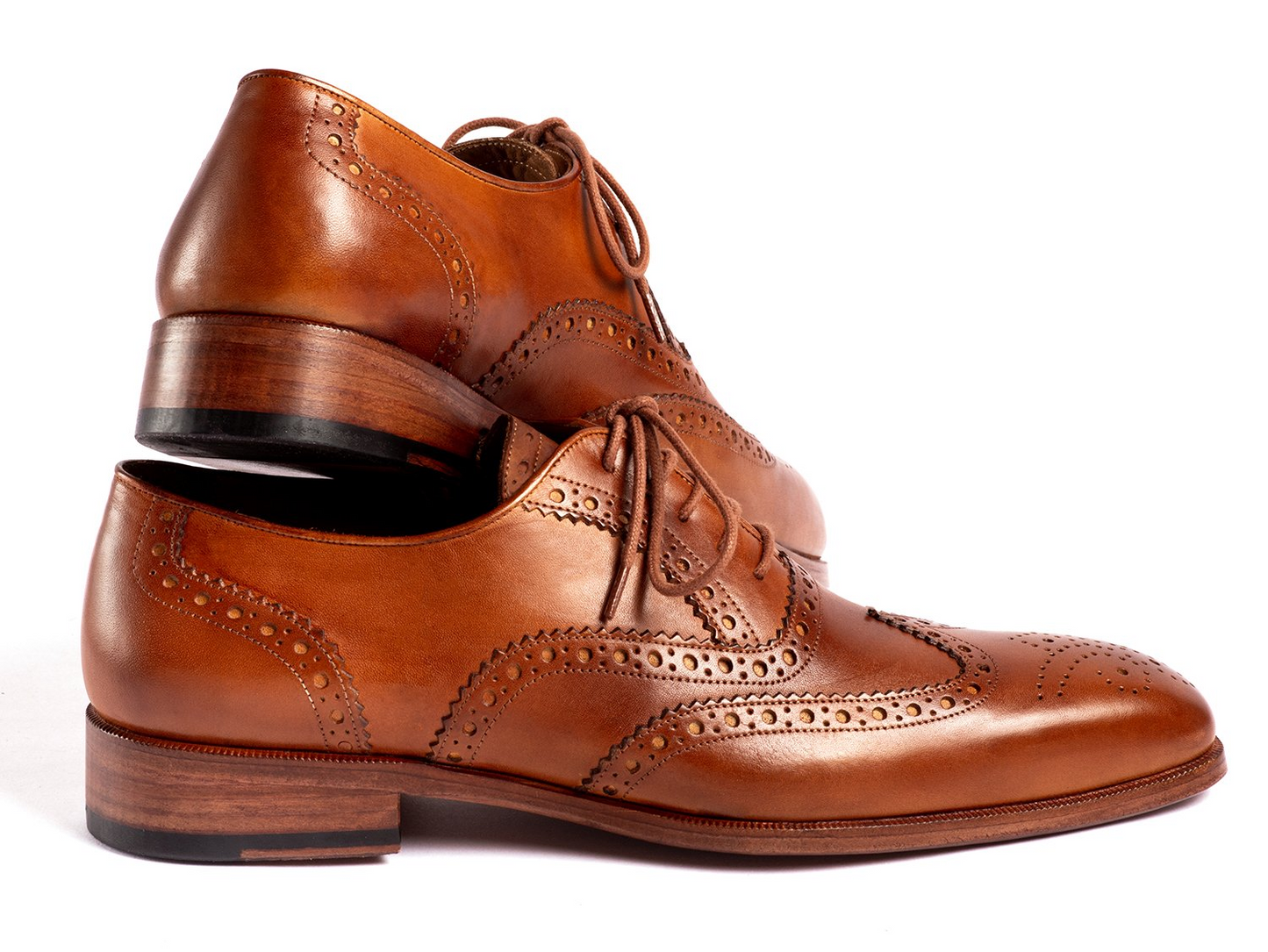 Wingtip Oxfords Mid Brown, Handmade to order.