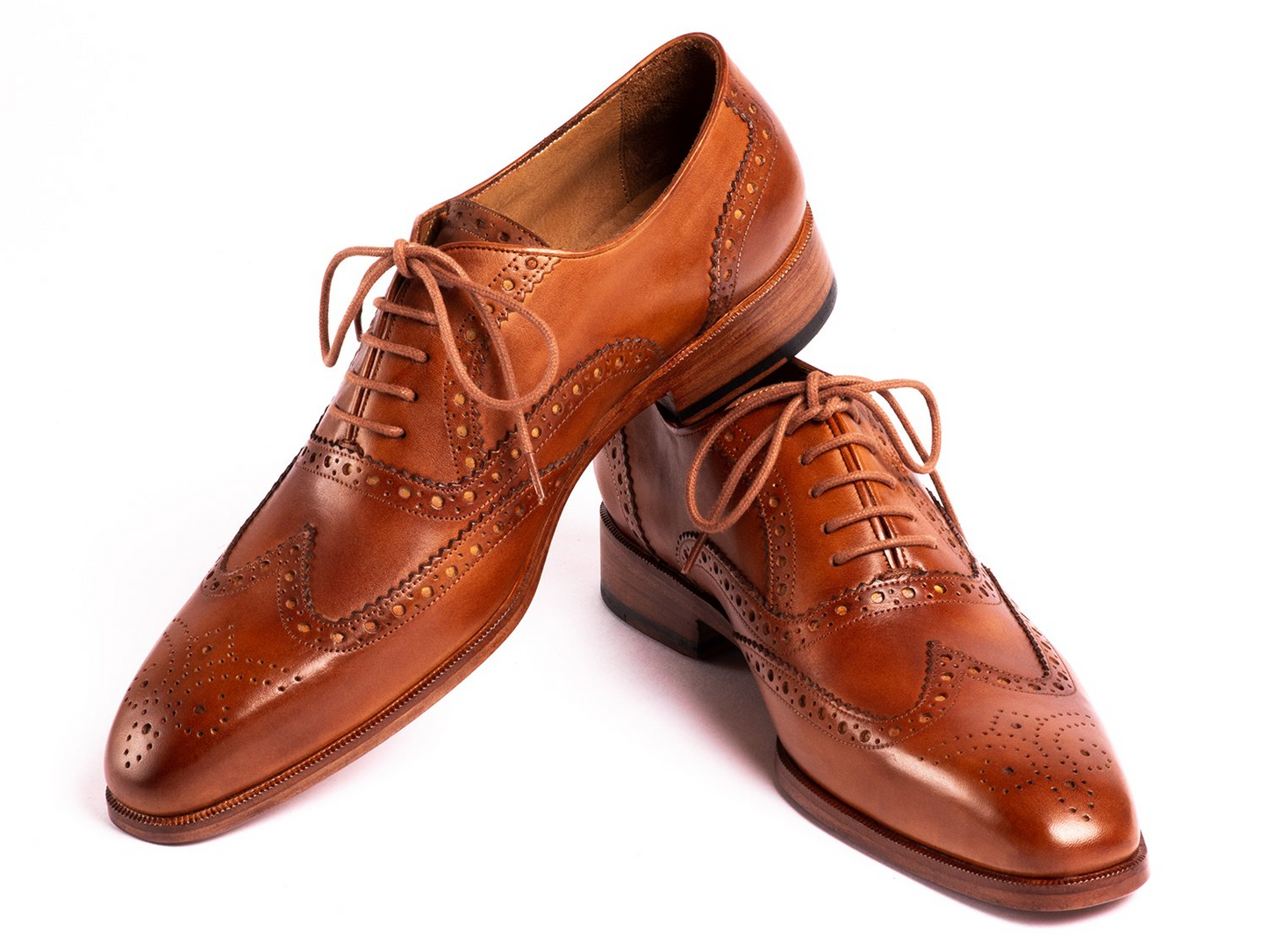 Wingtip Oxfords Mid Brown, Handmade to order.