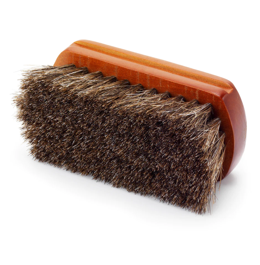 Travel Horsehair shoe brush by Stone & Clark