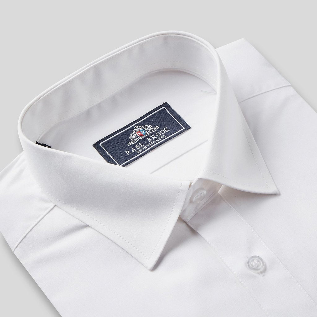 Tasker & Shaw | Luxury Menswear | CLASSIC FIT WHITE DOUBLE CUFF SHIRT