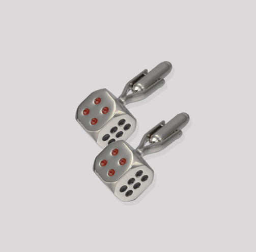 Tasker & Shaw | Luxury Menswear | Dice cufflinks