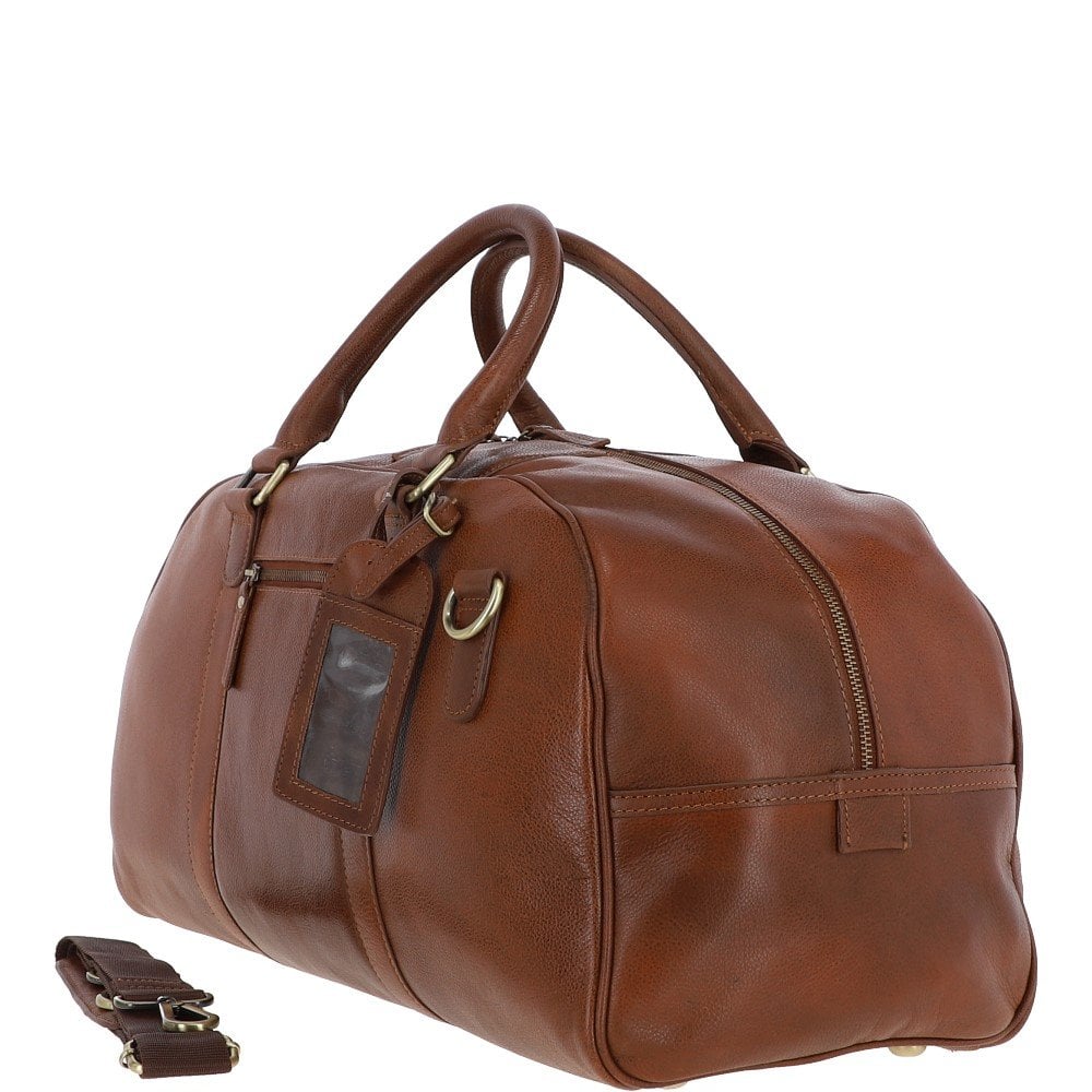 Tasker & Shaw | Luxury Menswear | Wimbledon leather travel holdall / weekender